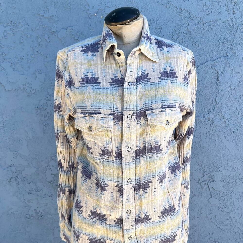 Men's pearl snap shirt cotton by Ryan Michael